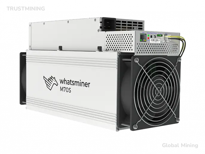 Оборудование для майнинга WhatsMiner M70S 226 Th/s, производитель MicroBT, алгоритм SHA-256 Превью