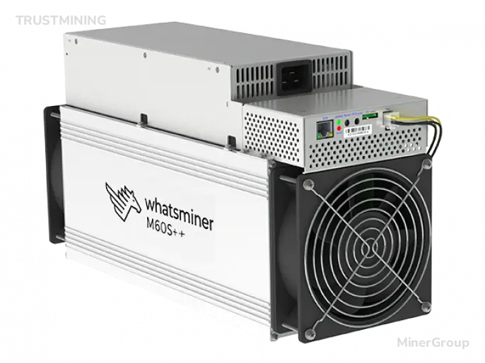Оборудование для майнинга WhatsMiner M60S++ 230 Th/s, производитель MicroBT, алгоритм SHA-256 Превью